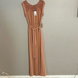 Long formal Camel Dress